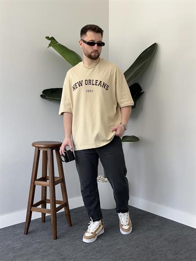 Krem New Orleans Oversize T-shirt