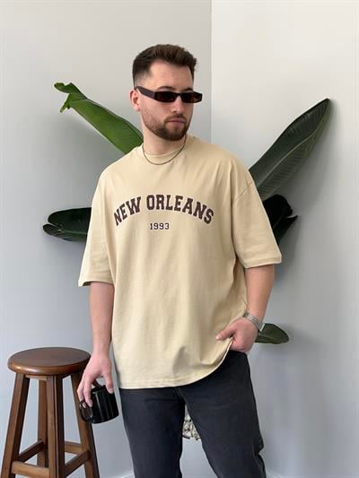 Krem New Orleans Oversize T-shirt