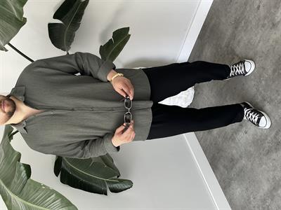 Küf Yeşili Seul Kumaş Oversize Gömlek