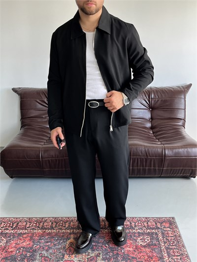 Lorenzo Siyah Casual Takım