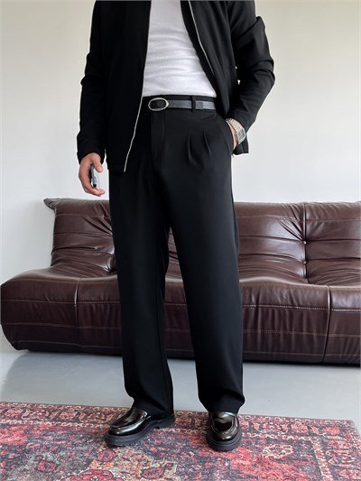 Lorenzo Siyah Casual Takım