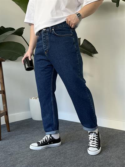Navy Dark Blue Boyfriend Jean