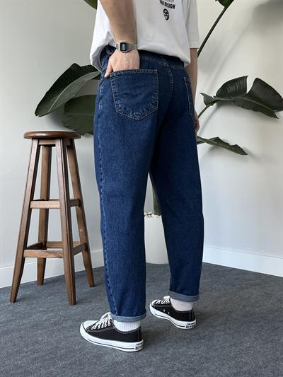 Navy Dark Blue Boyfriend Jean