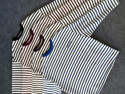 Royal Club Acı Kahve Çizgili Üç İplik Şardonlu Sweatshirt