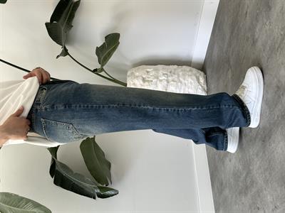 Rust Eskitme Taşlamalı Baggy Jean