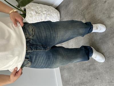 Rust Eskitme Taşlamalı Baggy Jean