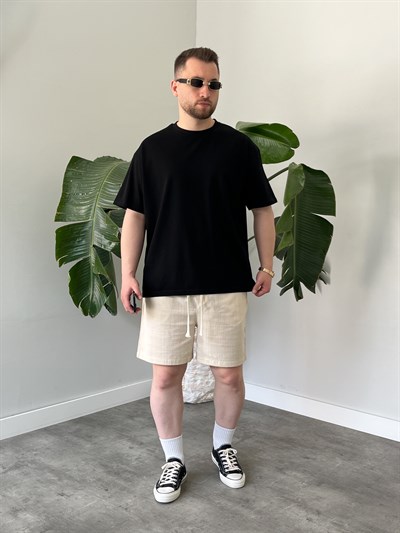 Siyah Basic Oversize Tişört