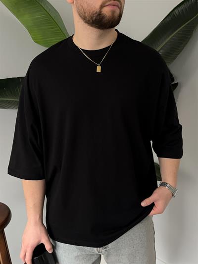 Siyah Oversize Basic T-shirt