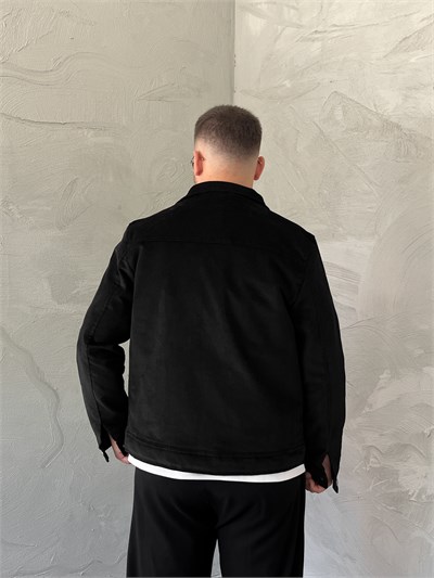 Siyah Premium Edition Fitilli Kadife Ceket