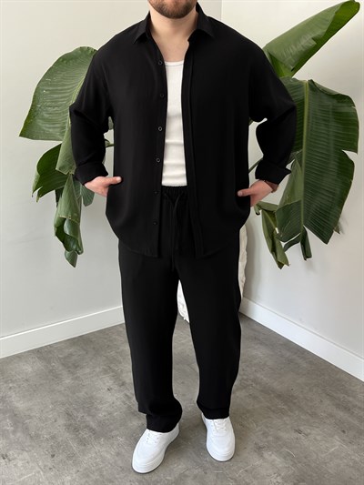 Siyah Premium Modal Oversize Takım