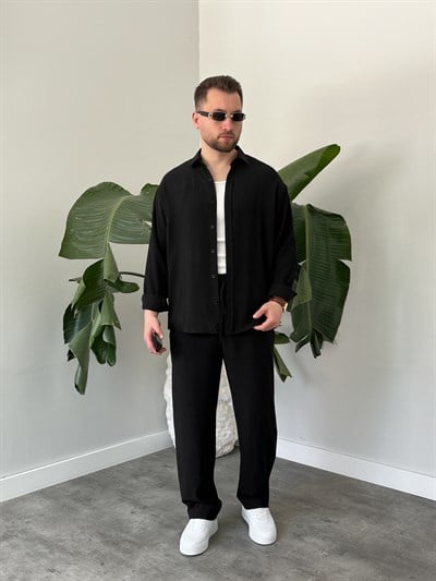 Siyah Premium Modal Oversize Takım