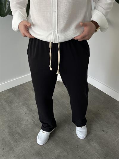 Stride Siyah Çizgi Detaylı Baggy Pantolon