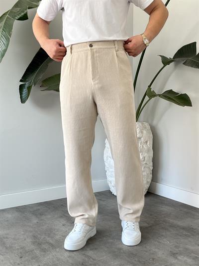 Taş Fitilli Kadife Baggy Pantolon