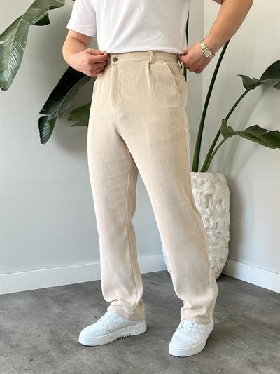 Taş Fitilli Kadife Baggy Pantolon