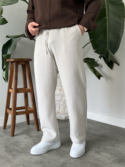 Taş Premium Müslin Dokulu Baggy Pantolon