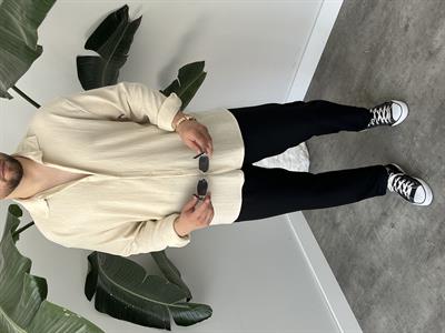 Taş Seul Kumaş Oversize Gömlek