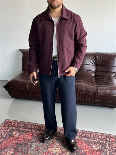 Venzi Bordo Casual Ceket