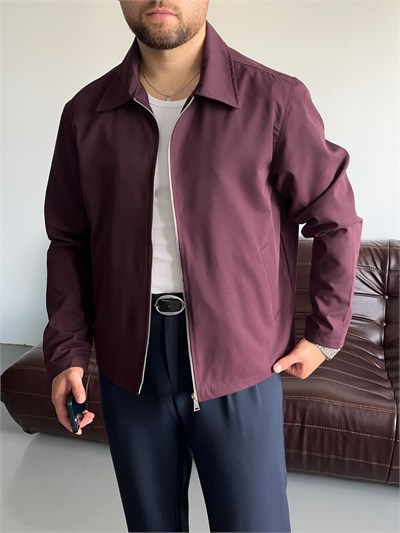 Venzi Bordo Casual Ceket