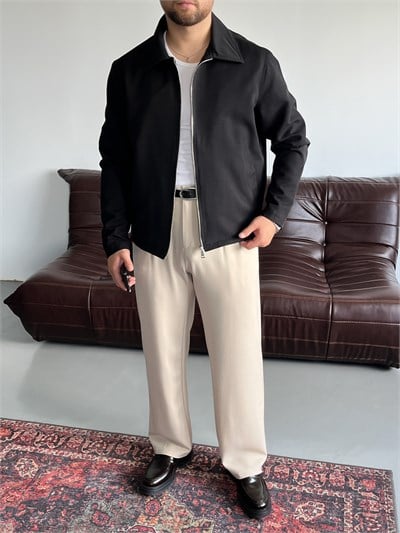 Venzi Siyah Casual Ceket