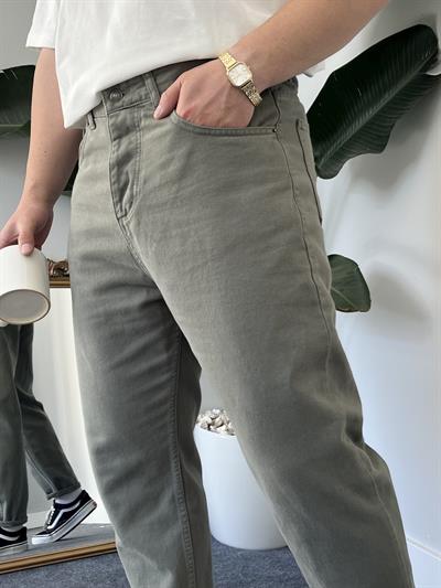 Yeşil Kanvas Boyfriend Jean