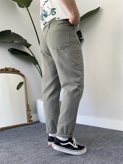 Yeşil Kanvas Boyfriend Jean