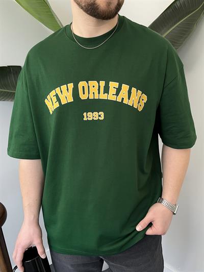 Yeşil New Orleans Oversize T-shirt
