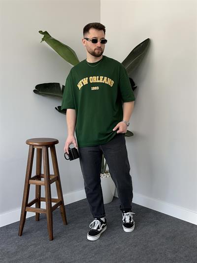 Yeşil New Orleans Oversize T-shirt