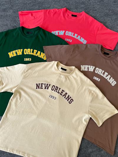 Yeşil New Orleans Oversize T-shirt