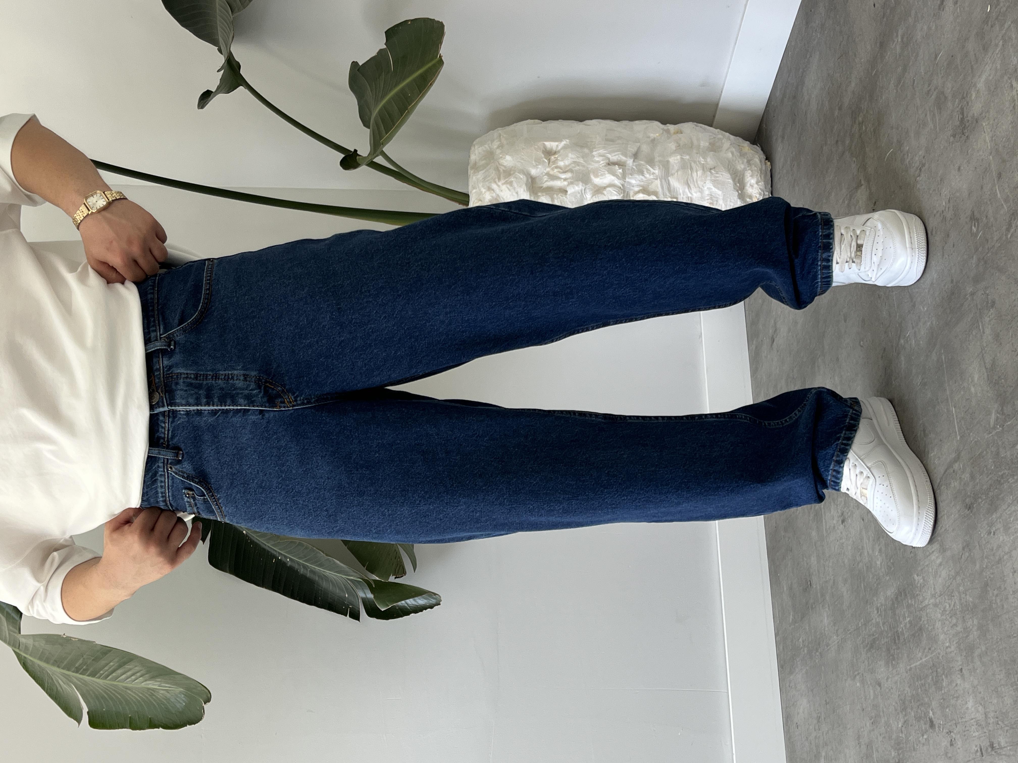Abys Dark Blue Baggy Jean