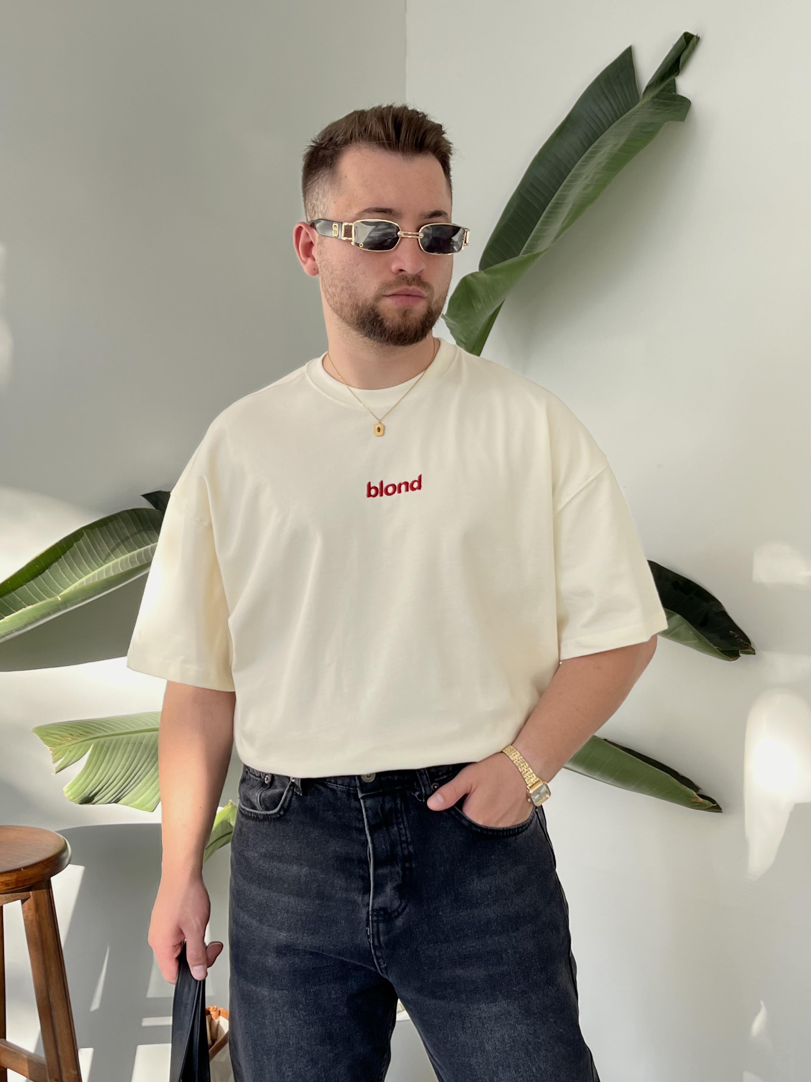Blond Krem Oversize T-shirt