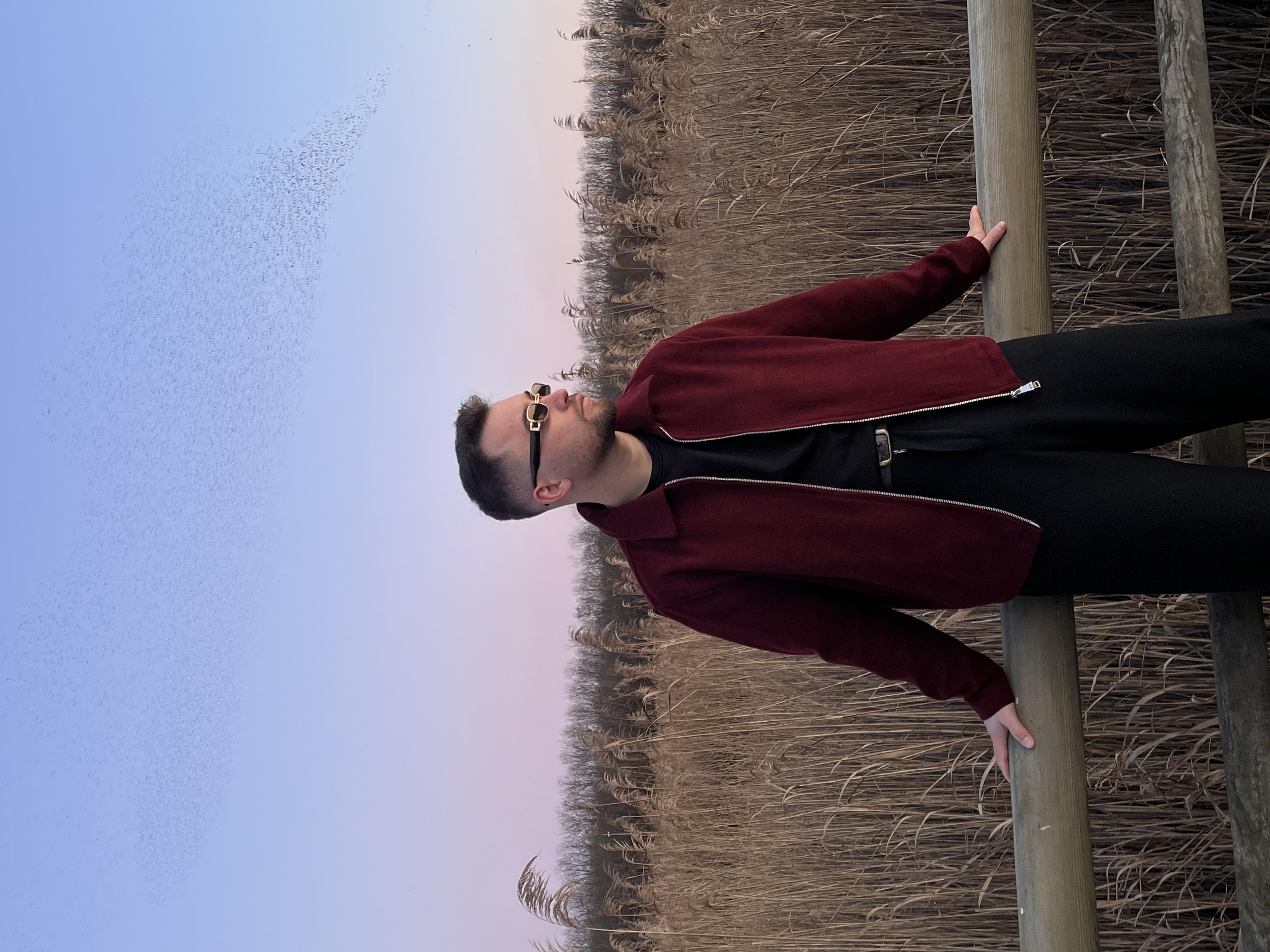Bordo Kaşe Casual Ceket