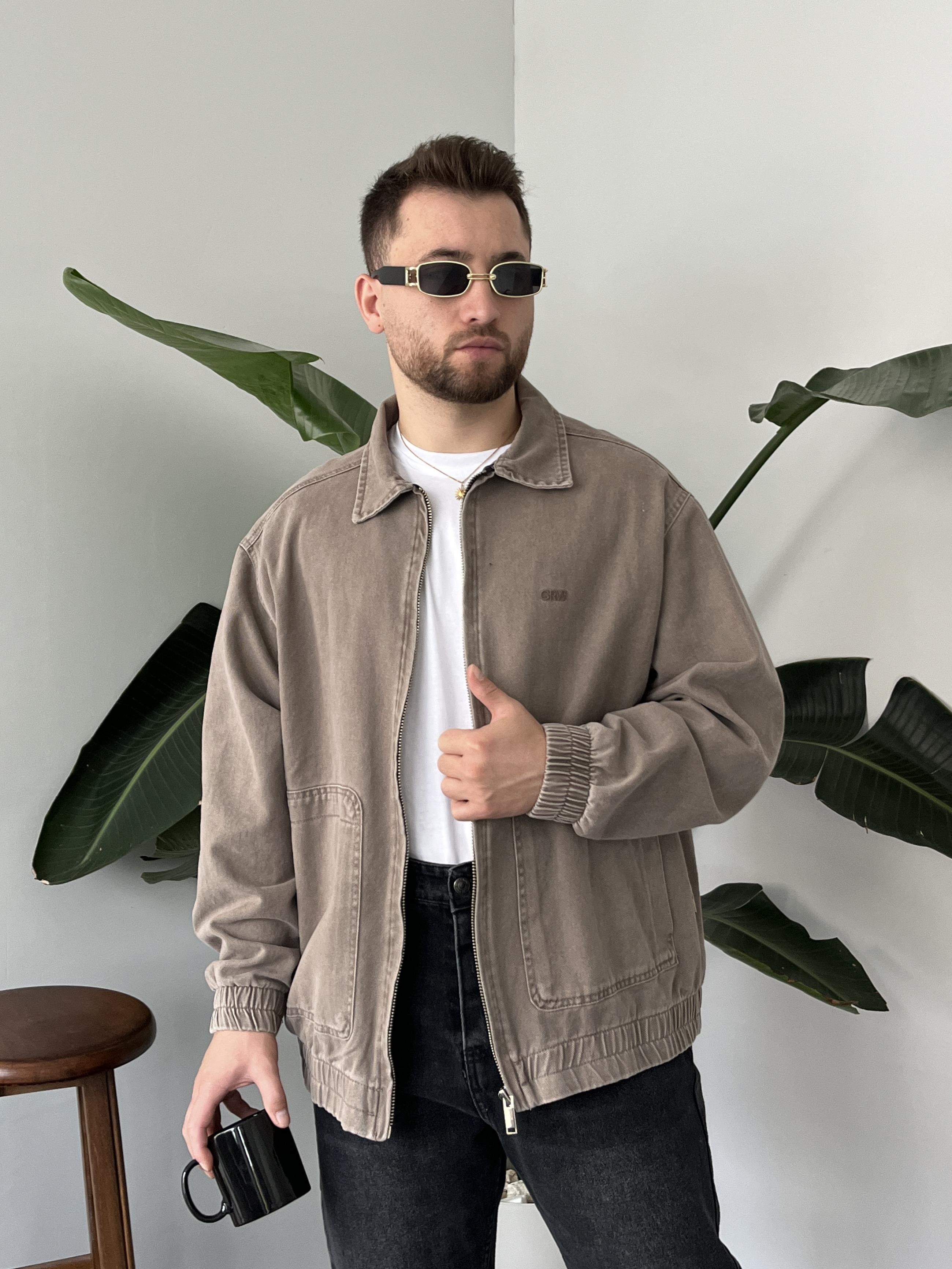 Browners Acid-Wash Bomber Ceket