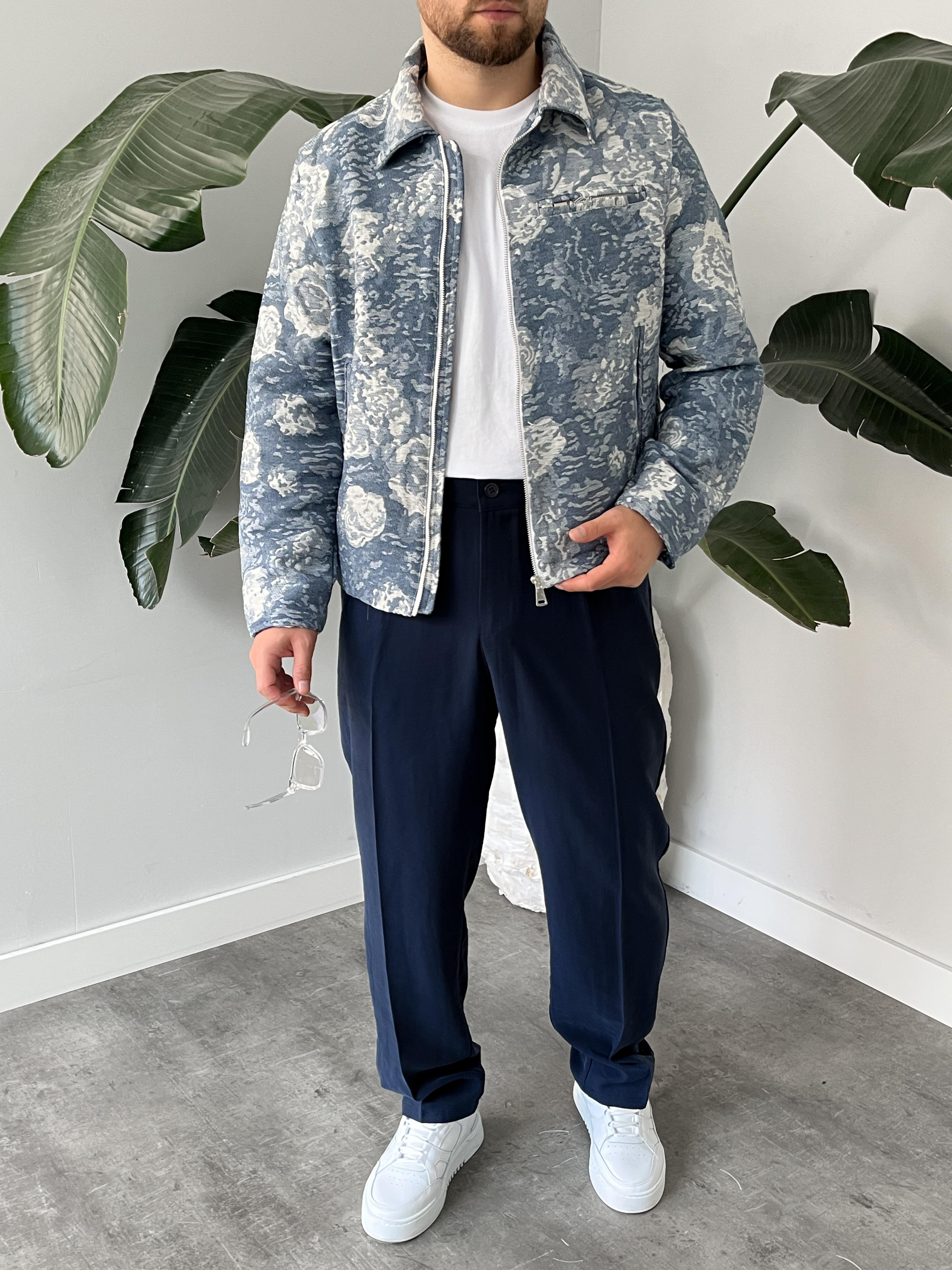 Mavi Rose Pattern Boxy Fit Ceket