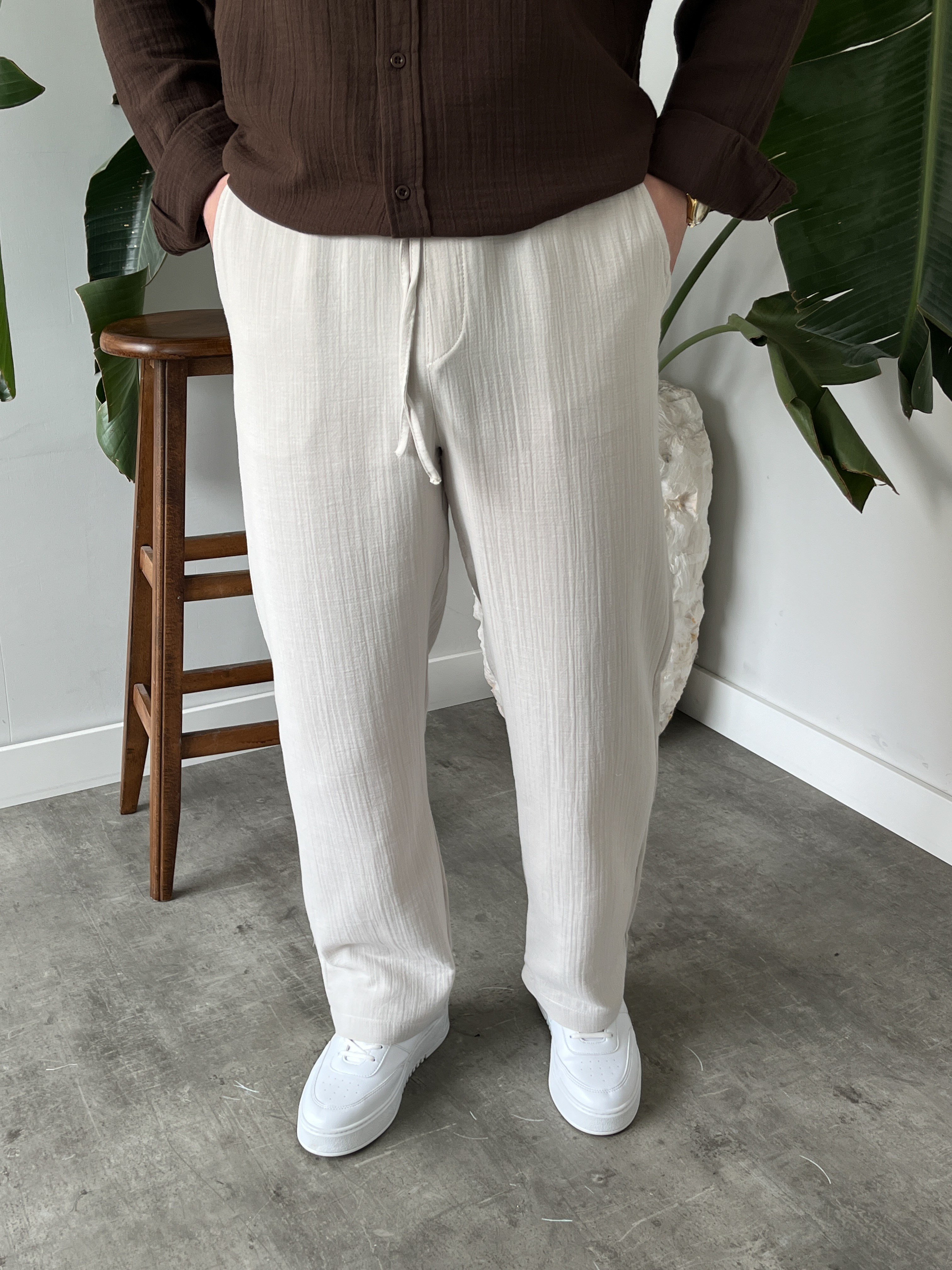 Taş Müslin Baggy Pantolon