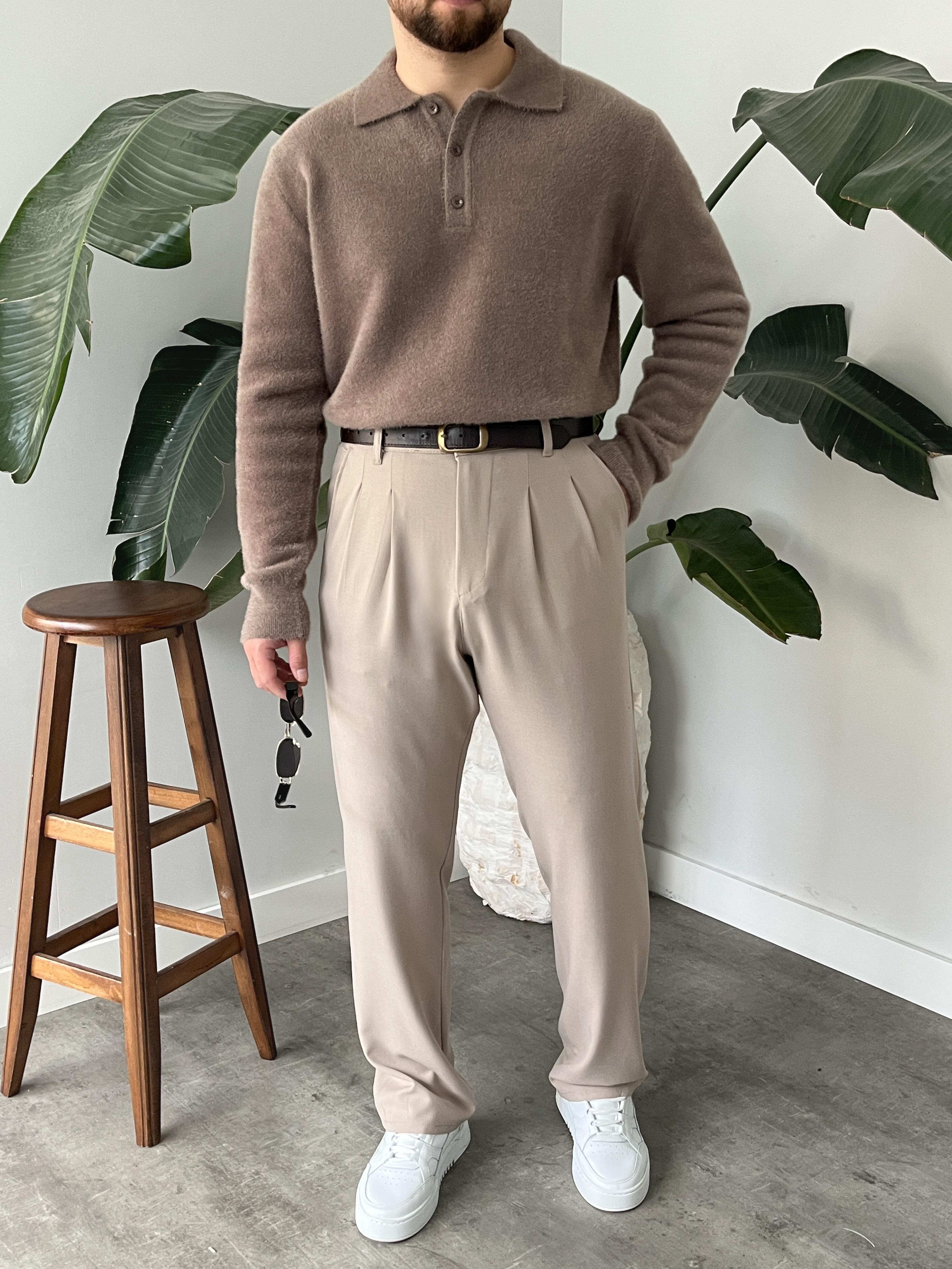 Vizon Soft Touch Polo Yaka Kazak