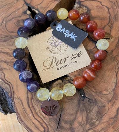 Geleneksel Doğum Taşları Başak  Burç Bilekliği