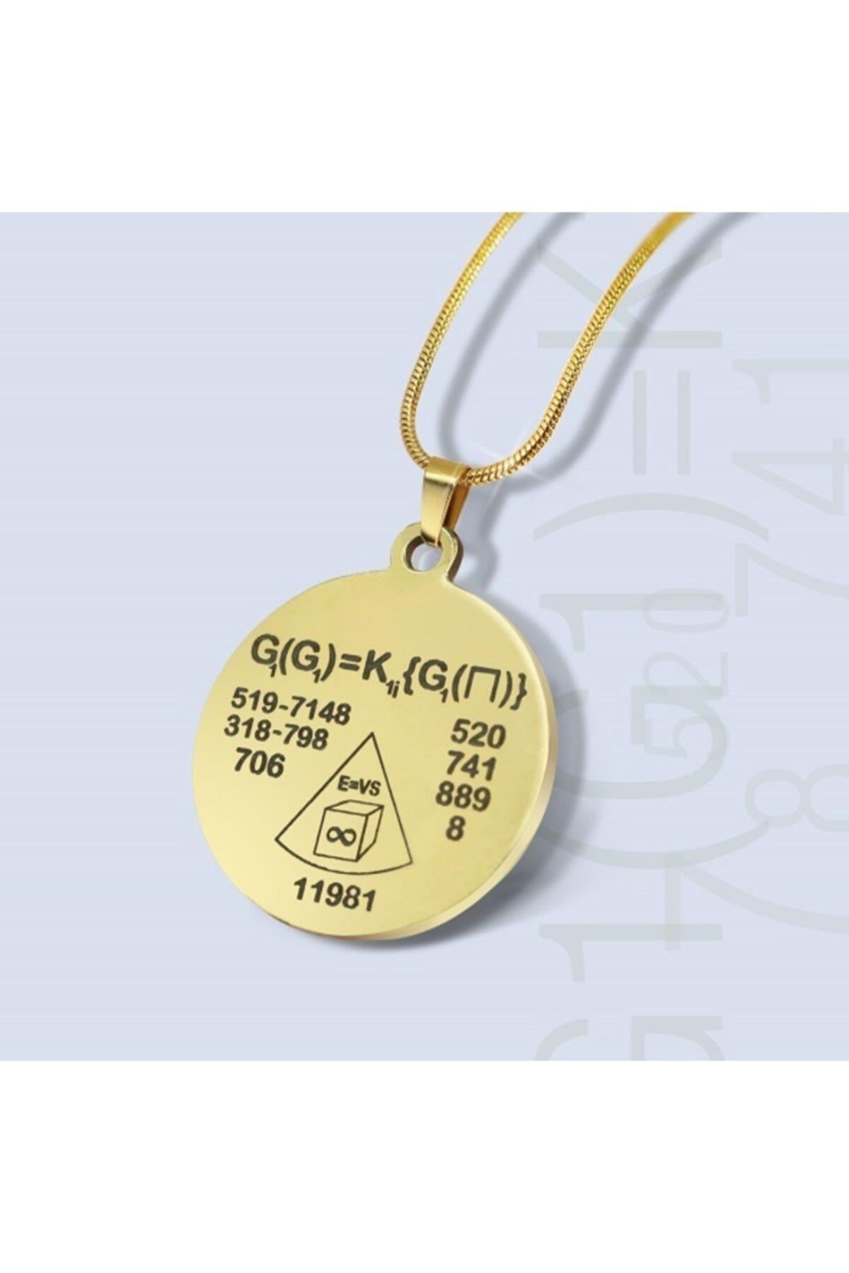 Kolye Para Tılsım Kolyesi - Gold Renk