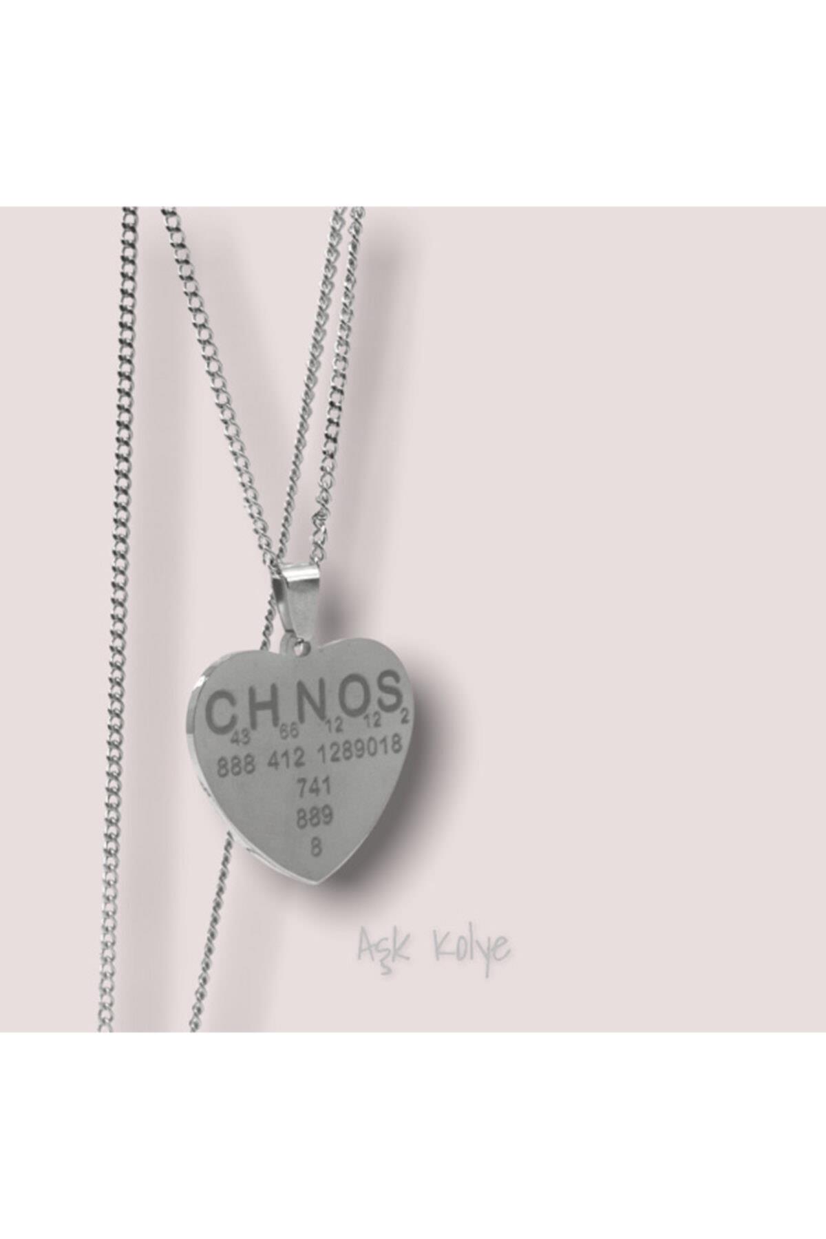 Kolye Aşk Kolye- Gümüş Renk