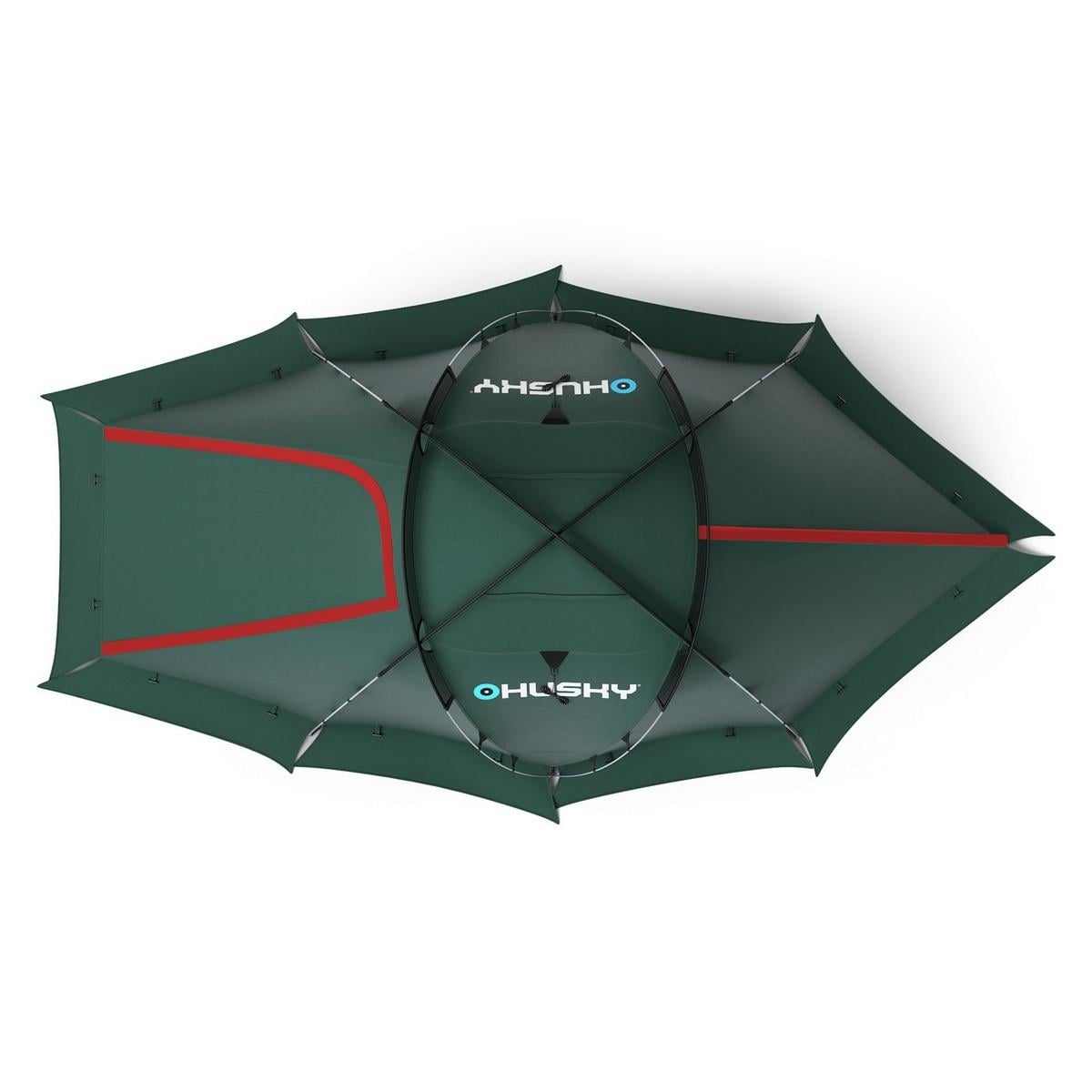 HUSKY Fighter 3-4 Kişilik Çadır (Yeşil)