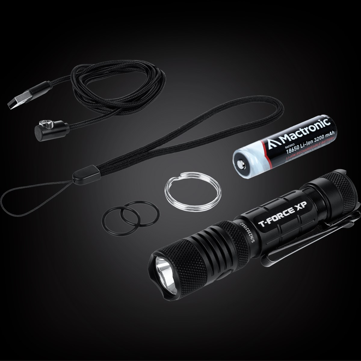 MACTRONIC T-FORCE XP Taktik Fener 2030 Lümen