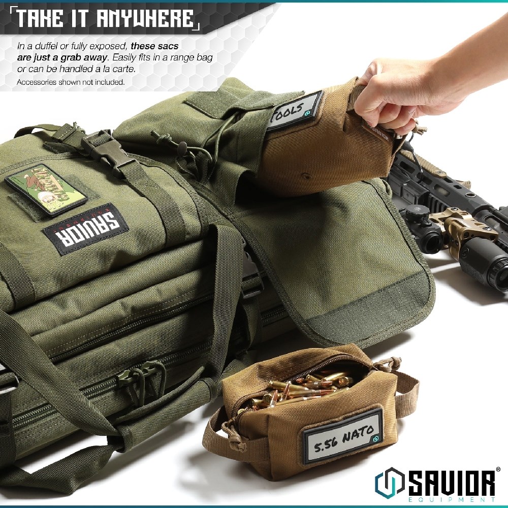 SAVIOR MINI LOOSE SAC Mühimmat Çantası (4lü) (K.Yeşil)
