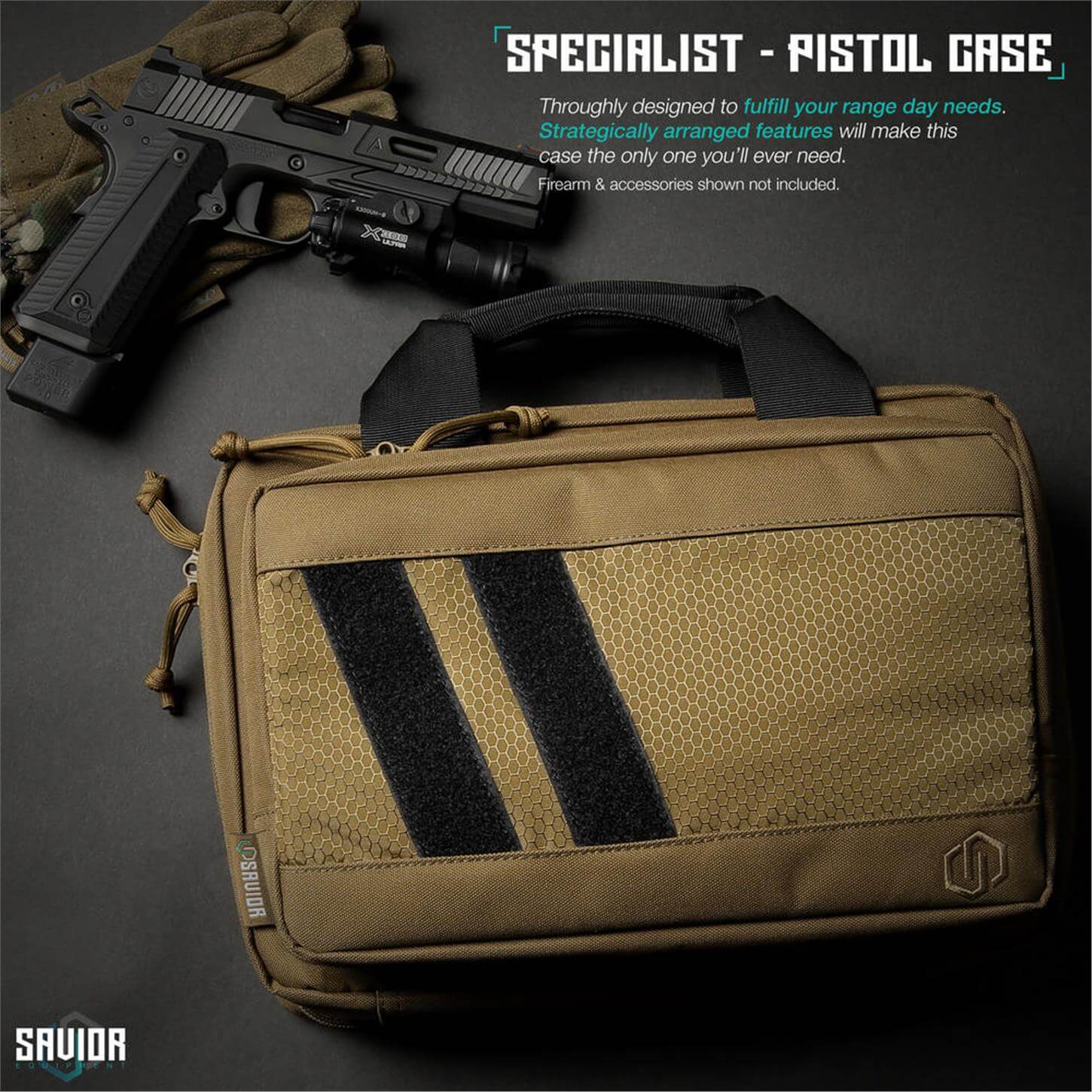 SAVIOR SPECIALIST Çift Kapasiteli Tabanca Çantası (Toprak)