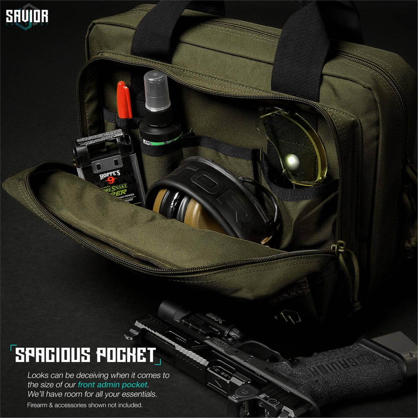 SAVIOR SPECIALIST Çift Kapasiteli Tabanca Çantası (K.Yeşil)