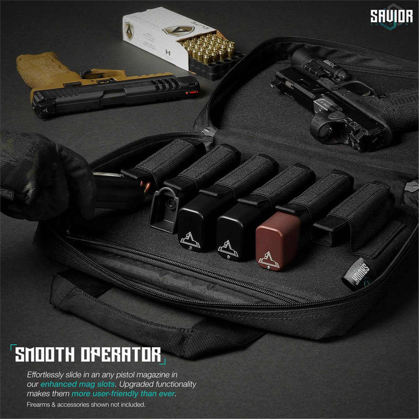 SAVIOR SPECIALIST Çift Kapasiteli Tabanca Çantası (Siyah)