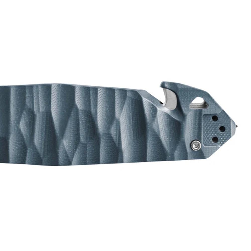 TB OUTDOOR CAC S200 G10 Saplı Tırtıklı Çakı (Mavi)