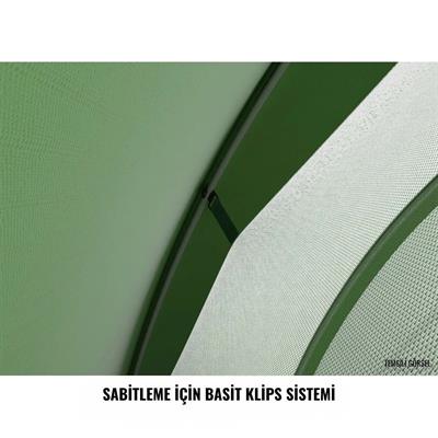 HUSKY Bizon Plus 3 Kişilik Çadır (Yeşil)