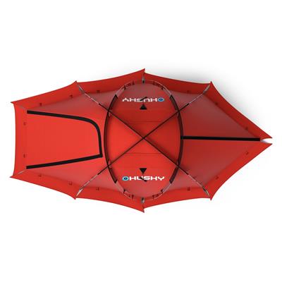 HUSKY Fighter 3-4 Kişilik Çadır (Kırmızı)