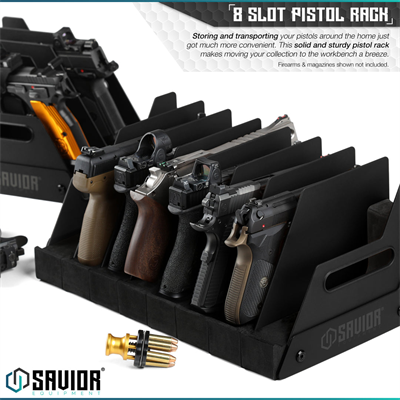 SAVIOR 4lü Tabanca Rafı (Siyah)