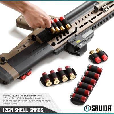 SAVIOR 6lı 12 Kalibre Fişek Kılıfı (Gri) (2li)