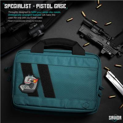 SAVIOR SPECIALIST Çift Kapasiteli Tabanca Tabanca Çantası (Turkuaz)